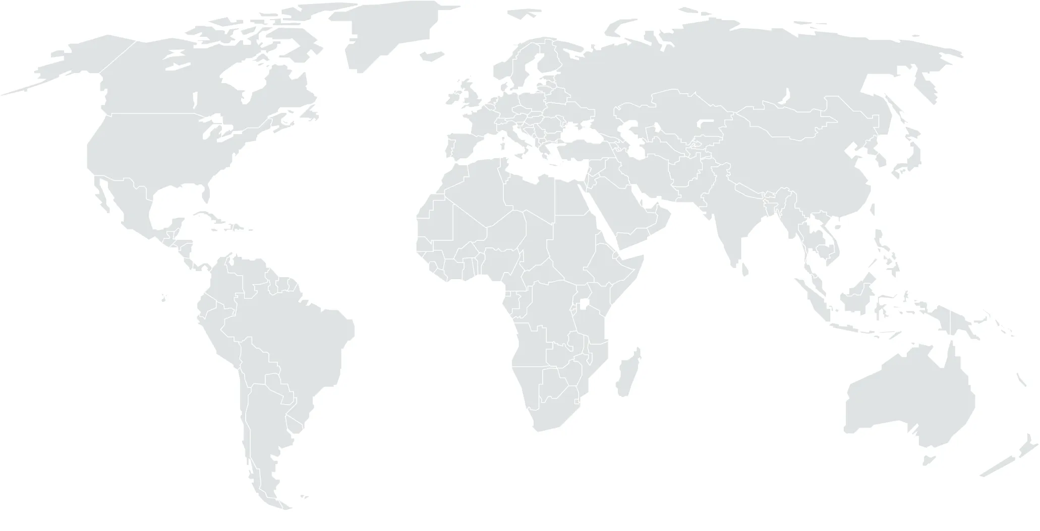 Carte du monde - Tradeasia