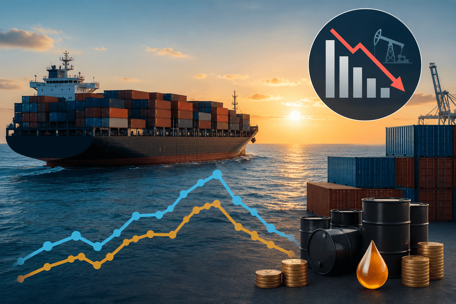 Mise à jour du taux de fret des conteneurs en juillet : le Brent, inférieur à ses niveaux d'avant-guerre, commence à corriger