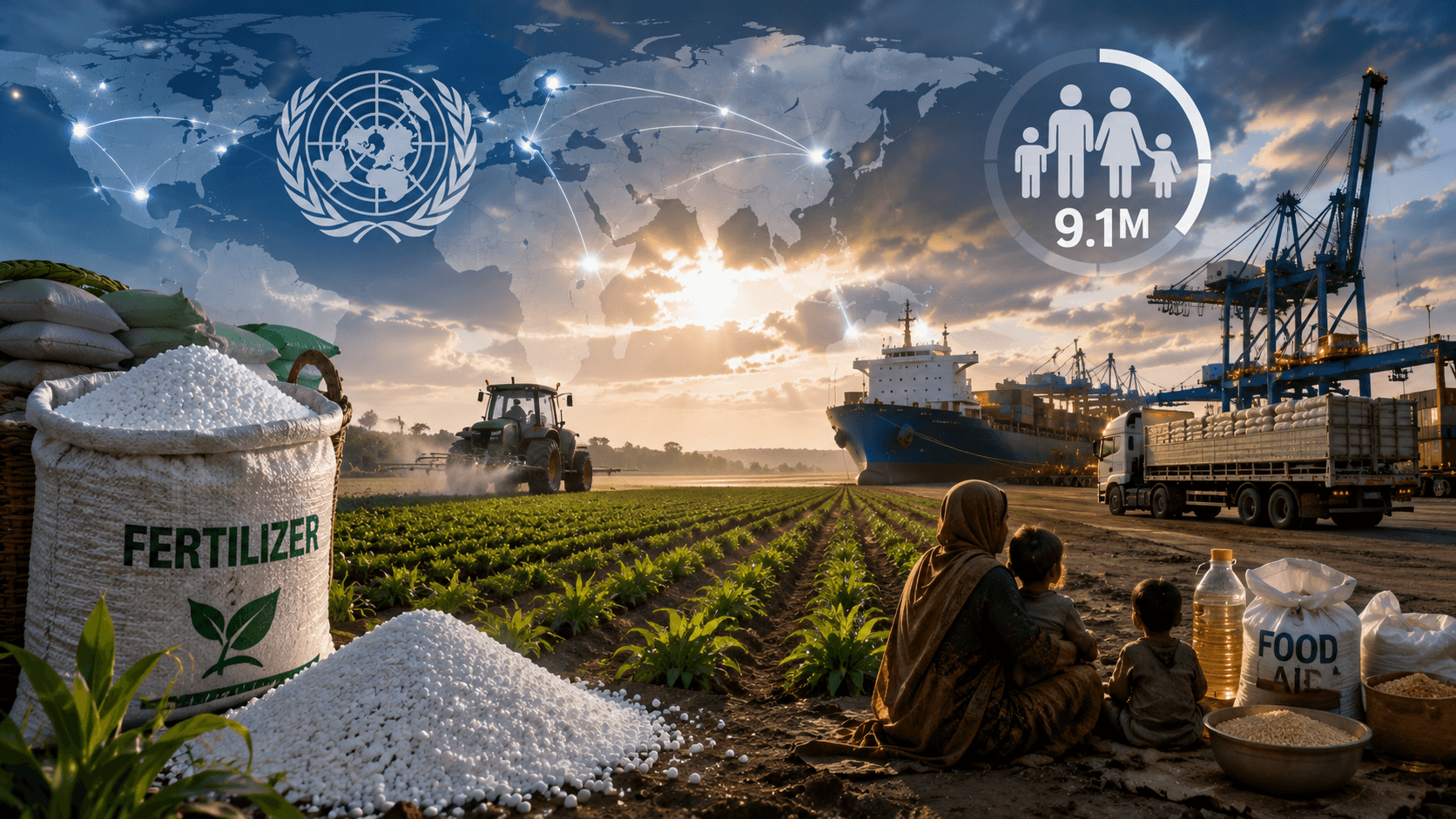 Sécurité alimentaire des engrais : mise à jour de l'ONU — 9,1 millions de personnes risquent d'être en situation d'insécurité alimentaire en fonction de l'approvisionnement en juillet