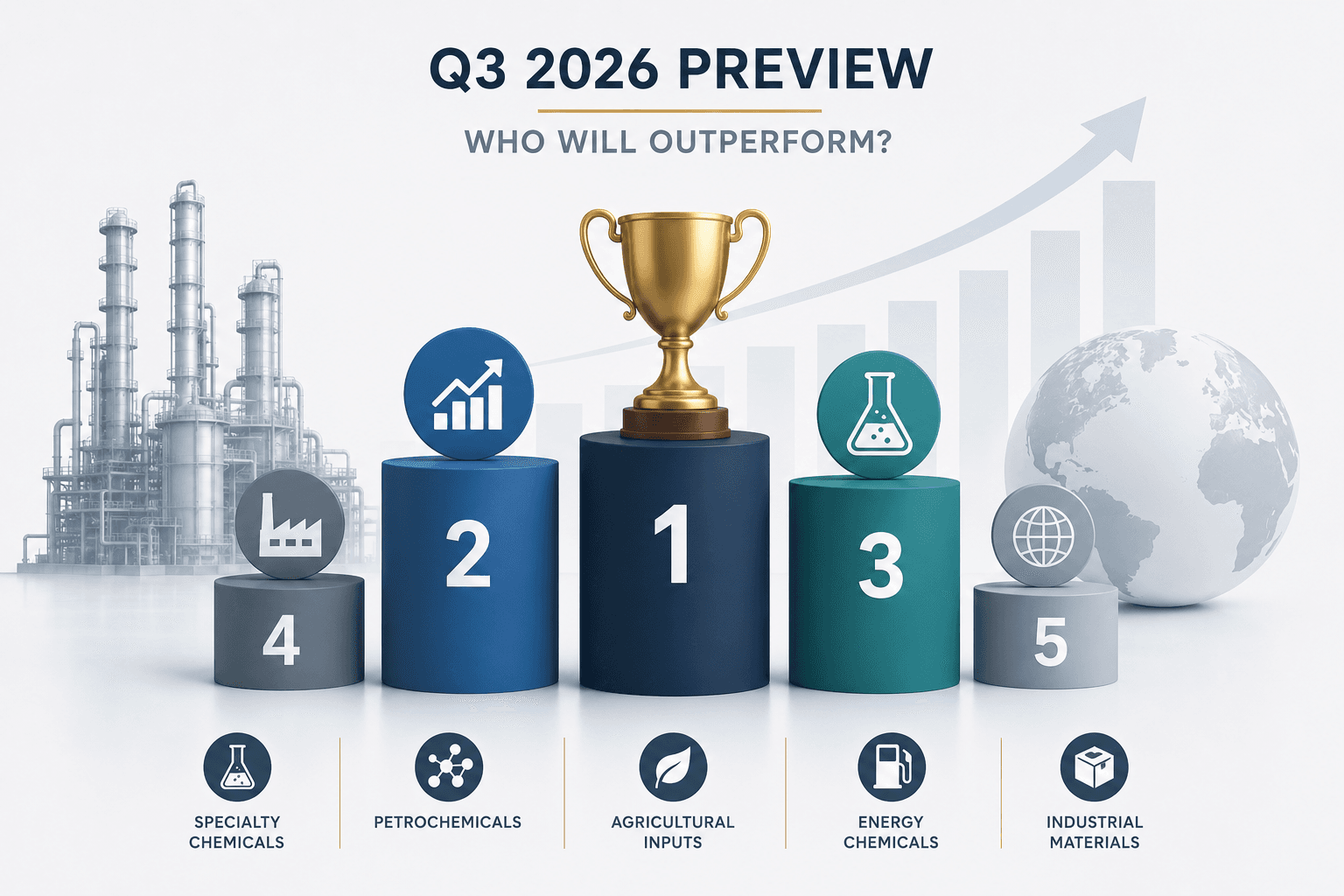 Classement de l'industrie chimique : aperçu du troisième trimestre 2026 — Qui surpassera ?