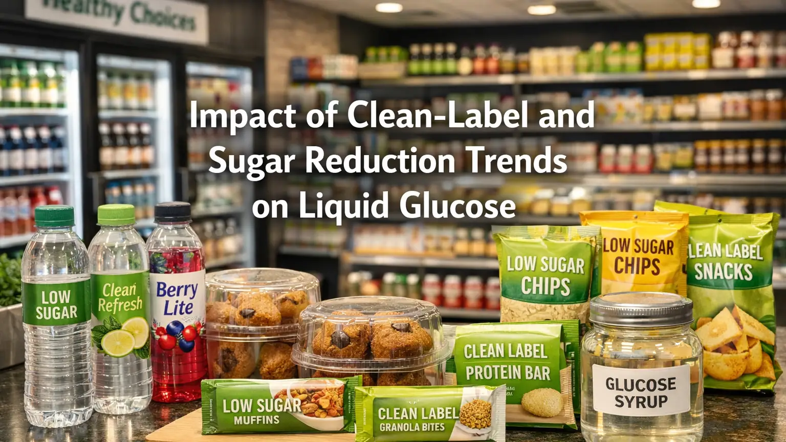 Impact des tendances en matière d'étiquetage propre et de réduction du sucre sur le glucose liquide