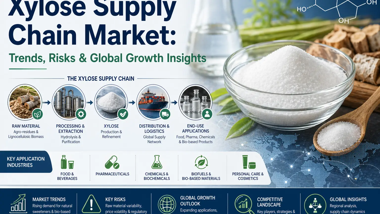 Marché de la chaîne d'approvisionnement du xylose : tendances, risques et perspectives de croissance mondiale