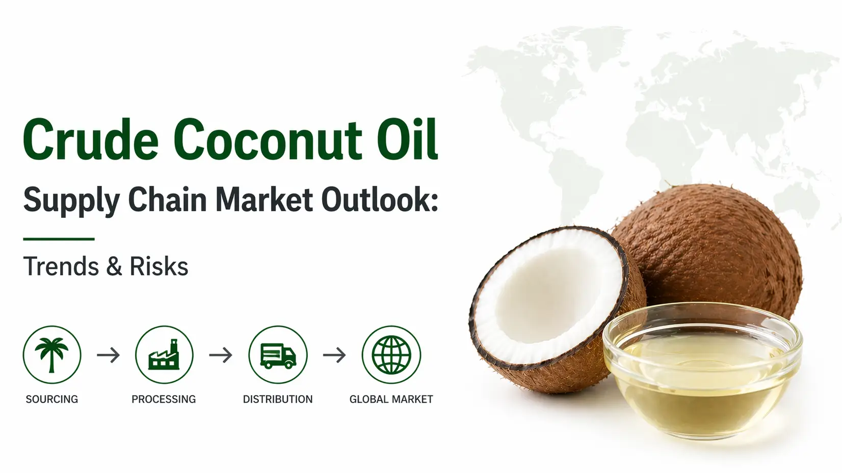 Perspectives du marché de la chaîne d'approvisionnement en huile de coco brute : tendances et risques