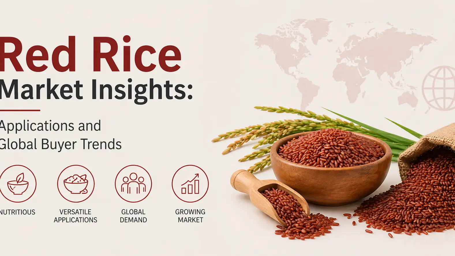 Aperçu du marché du riz rouge : applications et tendances mondiales des acheteurs