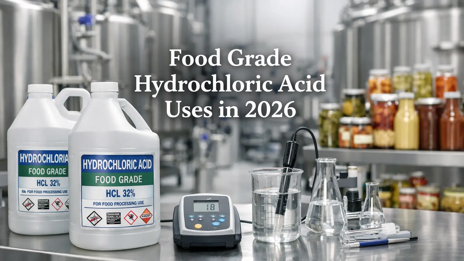 Utilisations d'acide chlorhydrique de qualité alimentaire en 2026