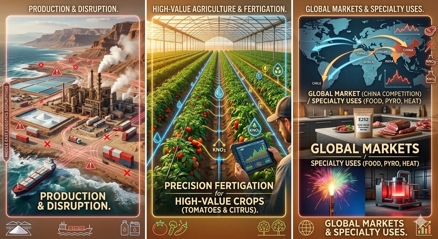 Potassium Nitrate: Fertigation, Food Grade and the High-Value Crop Connection